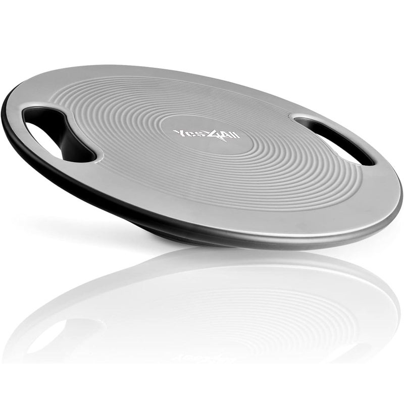 Yes4All Plastic Wobble Balance Board-Round Balance Trainer Board, Wobble Board for Standing Desk, Core Training, Home Gym Workout - Image 1